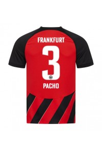 Eintracht Frankfurt Willian Pacho #3 Jalkapallovaatteet Kotipaita 2023-24 Lyhythihainen